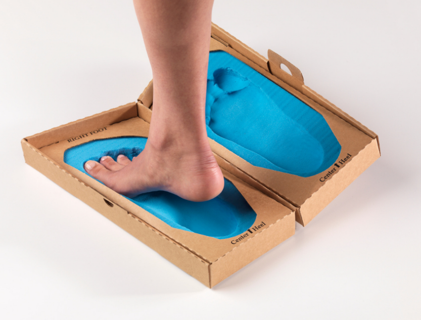 Texas Foot Orthotics foot impression kit. to take a mold of his feet, and send it back free of charge.